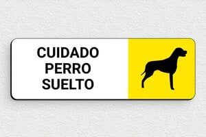 Carteles "Cuidado con el Perro" - Cartel 'Perro Suelto' - undefined - custom - glue - es-cartel-perro-005-2-1747824115208