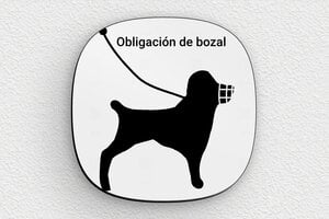 Carteles "Cuidado con el Perro" - Cartel redondo 'Estoy de guardia' - undefined - gris-noir - glue - es-cartel-perro-008-4-1747824333081
