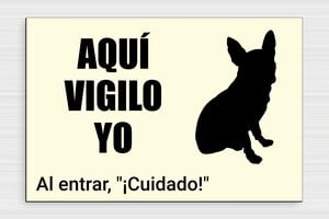 Placas de Plástico - PVC - undefined - custom - glue - es-cartel-perro-012-3-1747900172401