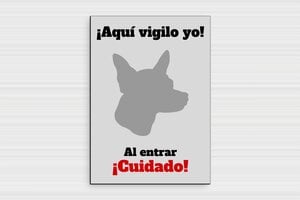 Carteles "Cuidado con el Perro" - PVC - undefined - custom - glue - es-cartel-perro-013-3-1747900178804