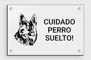 Placas para Portal - Cartel 'Cuidado con el perro' - undefined - gris-noir - screws - es-cartel-perro-039-1-1747822399551