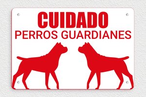 Carteles "Cuidado con el Perro" - Cartel 'Cuidado con los perros' - undefined - blanc-rouge - screws - es-cartel-perros-002-3-1747824208326