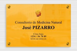 Placas para Psicólogos - Plexiglás - undefined - miroir-or-noir - screws-caps - es-cartel-practica-psicologica-004-5-1747880813823