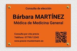 Placas Profesionales de PVC - PVC - undefined - orange-noir - screws-caps - es-cartel-practica-pvc-003-3-1747888847412
