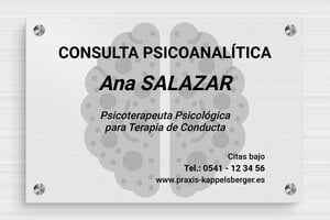 Placas Profesionales de Aluminio - Aluminio - undefined - brosse - screws-spacer - es-cartel-praxis-aluminio-003-5-1747881677413