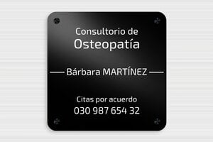 Placas de Aluminio - Aluminio - undefined - noir - screws-caps - es-cartel-praxis-aluminio-010-3-1747900643386