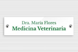 Placas Profesionales de Metacrilato - Plexiglás - undefined - blanc-vert - screws-caps - es-cartel-praxis-plexi-018-3-1747900557745