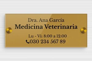 Placas de Metacrilato - Plexiglás - undefined - or-fonce-noir - screws-caps - es-cartel-praxis-plexi-020-3-1747900567142