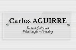 Placas para Psicólogos - Plexiglás transparente - undefined - transparent - screws-spacer - es-cartel-praxis-psicologica-002-3-1747880702572
