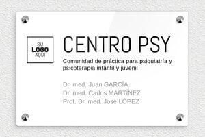 Placas para Psicólogos - Plexiglás - undefined - custom - screws-caps - es-cartel-praxis-psicologica-003-1-1747880731406