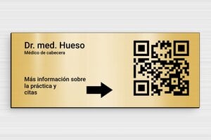 Placas Profesionales de PVC - PVC - undefined - or-brosse-noir - glue - es-cartel-praxis-pvc-002-5-1747888827995