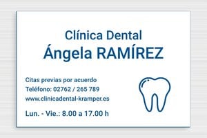 Placas de Plástico - PVC - undefined - blanc-bleu - glue - es-cartel-praxis-pvc-004-5-1747888930502