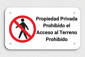Carteles de "Propiedad Privada" - Cartel 'Propiedad Privada, Prohibido el Acceso' - undefined - custom - screws - es-cartel-privado-020-1-1747822834864