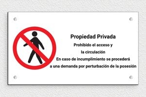 Señales de Información - Cartel 'Propiedad Privada, Prohibido el Acceso' - undefined - custom - screws - es-cartel-privado-020-2-1747822928686