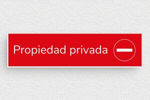 Carteles de "Propiedad Privada" - Cartel 'Propiedad Privada' - undefined - rouge-blanc - glue - es-cartel-privado-031-1-1747822631442