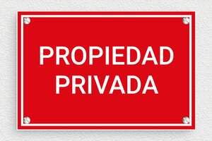 Cartel 'Propiedad Privada' - undefined - rouge-blanc - screws - es-cartel-privado-033-1-1747822620667