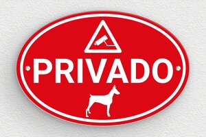 Carteles de "Propiedad Privada" - Cartel ovalado 'Propiedad Privada' - undefined - rouge-blanc - screws - es-cartel-privado-037-1-1747822871906