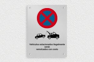 Señales "Prohibido Aparcar" - Cartel para estacionamiento privado - undefined - anodise - screws - es-cartel-prohibicion-estacionamiento-001-2-1747824926575