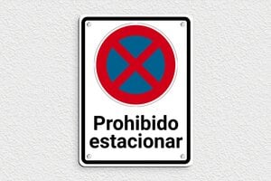 Señales "Prohibido Aparcar" - Cartel 'Prohibido estacionar, plazas privadas' - undefined - custom - screws - es-cartel-prohibido-estacionar-1747824907870