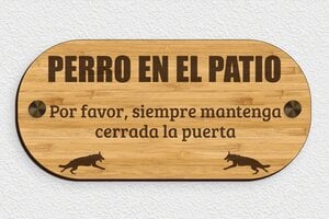 Placas para Portal - Madera - undefined - bambou - screws-caps - es-cartel-puerta-002-0-1747822476764