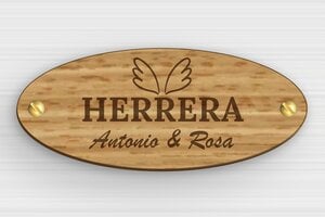 Placas de Madera para Buzón - Madera - undefined - chene - screws - es-cartel-puerta-madera-008-3-1747900235790