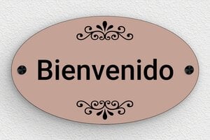 Placas de PVC para Puerta  - Cartel de bienvenida ovalado - undefined - custom - screws-caps - es-cartel-puerta-pvc-001-3-1747898601230