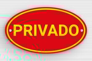 Placas de PVC para Puerta  - Cartel Ovalado 'Propiedad Privada' - undefined - rouge-jaune - screws - es-cartel-puerta-pvc-002-1-1747898618448