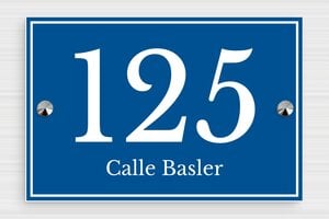 Placas de PVC para Puerta  - PVC - undefined - bleu-blanc - screws-caps - es-cartel-puerta-pvc-002-2-1747898623031