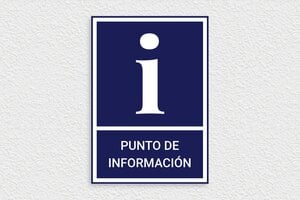 Señales de Obligación - Cartel Informativo - undefined - bleu-marine-blanc - glue - es-cartel-punto-informacion-005-3-1747819923607