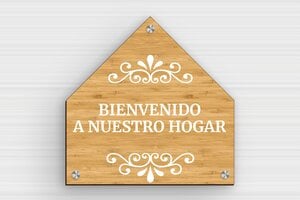 Placas para Puerta de Entrada - Cartel de madera 'Bienvenido a nuestro hogar' - undefined - bambou - screws-caps - es-cartel-tur-bienvenida-001-2-1747823224090