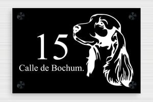 Placas para Animales - PVC - undefined - noir-blanc - screws-caps - es-casa-cartel-animal-010-3-1747822491258