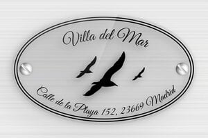 Placas de Metacrilato Transparente para Puerta  - Plexiglás transparente - undefined - transparent - screws - es-casa-puerta-letrero-plexi-trans-002-5-1747898770748