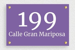 Placas de PVC para Puerta  - PVC - undefined - mauve-blanc - screws - es-casa-puerta-letrero-pvc-003-5-1747898666171