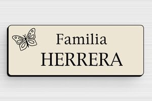 Placas con Nombre de Casa - PVC - undefined - ecru-noir - glue - es-casa-puerta-letrero-pvc-013-3-1747901038951