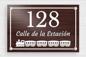 Placas de Madera para Puerta  - PVC - undefined - noyer-blanc - screws - es-casa-puerta-placa-madera-003-2-1747898406155