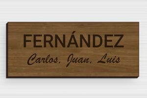 Placas de Madera para Buzón - Madera - undefined - noyer - glue - es-casa-puerta-placa-madera-006-3-1747900229570
