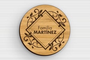Placas Grabadas Personalizadas - Madera - undefined - bambou - glue - es-casa-puerta-placa-madera-009-3-1747900240186