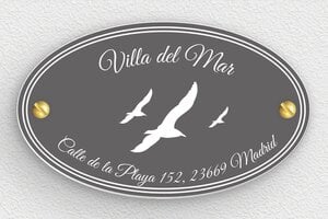Placas de PVC para Puerta  - PVC - undefined - gris-souris-blanc - screws - es-casa-puerta-placa-pvc-003-2-1747898653391