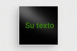 Placas Negras - Aluminio - undefined - noir-vert - none - es-color-negro-letrero-003-2-1747889702807