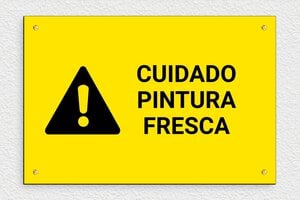 Señales de Advertencia - Cartel 'Cuidado, pintura fresca' - undefined - jaune-noir - screws - es-cuidado-pintura-fresca-001-1-1747820342580