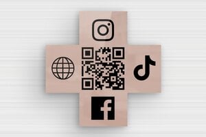 Placas con Forma de Cruz - Plexiglás - undefined - miroir-rose-noir - none - es-escudo-en-forma-de-cruz-001-5-1747890022483