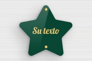 Placas con Forma de Estrella - Plexiglás - undefined - vert-or - screws - es-escudo-forma-estrella-002-5-1747890124436