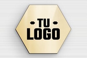 Placas Hexagonales - PVC - undefined - or-brillant-noir - glue - es-escudo-hexagonal-003-3-1747889935601