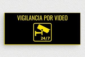 Placas para Portal - PVC - undefined - noir-jaune - glue - es-escudo-puerta-006-5-1747822435065