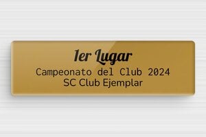 Placas de Metacrilato - Plexiglás - undefined - or-fonce-noir - glue - es-escudo-trofeo-deportivo-001-5-1747881035533