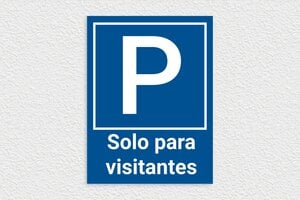 Señales de Aparcamiento - Cartel de estacionamiento 'Solo para clientes' - undefined - bleu-blanc - none - es-estacionamiento-001-5-1747824766918