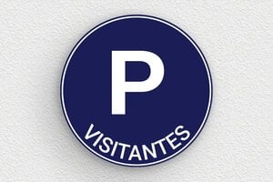 Señales de Aparcamiento - Señal redonda para estacionamiento de visitantes - undefined - bleu-marine-blanc - none - es-estacionamiento-002-3-1747824800102