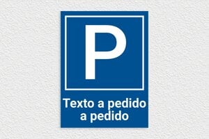Señales de Aparcamiento - Señal de estacionamiento 'Solo para clientes' - undefined - bleu-blanc - none - es-estacionamiento-003-5-1747824849472