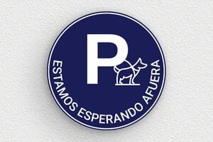 Señales de Aparcamiento - Señal redonda para estacionamiento de visitantes - undefined - bleu-marine-blanc - none - es-estacionamiento-005-1-1747824884928
