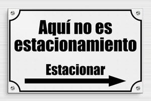 Señales de Aparcamiento - Cartel 'Estacionamiento para vehículos eléctricos' - undefined - gris-noir - screws-spacer - es-estacionamiento-005-2-1747824894826